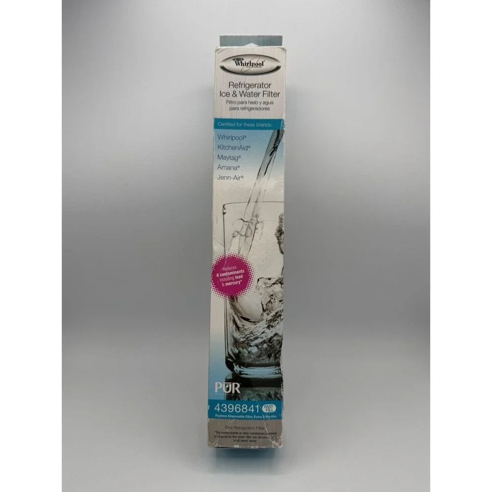 Whirlpool 4396841 PUR Refrigerator Water Filter Ice Maker Replacement NEW Sealed